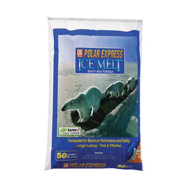 Milazzo Industries QiK Joe Polar Express Ice Melt, 50 lb Polybag 81050